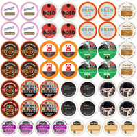 Crazy Cups Coffee Pods Variety Pack, Including Flavored Coffee Pods, Dark Roast, Medium Roast Coffee Pods, Single Serve Coffee For Keurig K Cups Machines, Perfect Coffee Gift Set, 50 Count