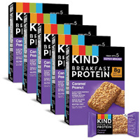 Kind Breakfast Protein Bars, Caramel Peanut, Healthy Snacks, Gluten Free, 30 Count