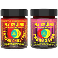 Flybyjing Essential Sauce Bundle: Sichuan Chili Crisp & Zhong Sauce - Ultimate Duo Of Spicy Crunchy Chili Oil & Spicy Sweet Chili Sauce - All Natural Vegan Sauces - Good On Everything, 6Oz (Pack Of 2)