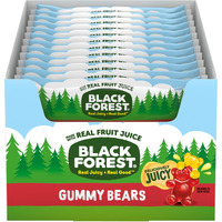 Black Forest Gummy Bears Candy, Made With Real Fruit Juice, 3 Ounce Pouches (Pack Of 12)