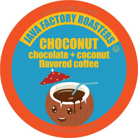 Java Factory Coffee Pods Choconut, 40 Count - Chocolate Coconut Flavored, Compatible With Keurig K Cup Brewers, Tropical Delight For Coffee Lovers