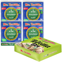 Mr. Tortilla Low Carb Tortilla Wraps - Keto Tortillas With Avocado Oil - Street Taco Size - 1 Net Carb Per Serving - Low Calorie Keto Wraps - Low Carb Tortillas - (Savory Spinach, 96 Count)