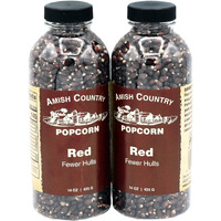Amish Country Popcorn | 2-14 Oz Bottles | Red Popcorn Kernels | Old Fashioned, Non-Gmo And Gluten Free (2-14 Oz Bottles)