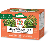 Tadin Shavegrass Tea, Horsetail Tea, Herbal Tea, Caffeine Free Tea, Best As Hot Tea, Wellness Tea With Decaffeinated Tea Bags, 24 Tea Bags Per Box, Pack Of 6