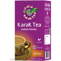 Karak Tea Premix Powder Sachets 200 G (Saffron) Each Packet 10 Sachets