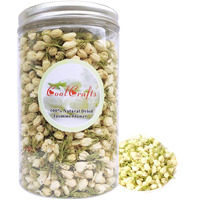 Coolcrafts Dried Jasmine Flowers Culinary Jasmine Buds Dried Flowers For Tea, Baking, Crafting - 2 Oz