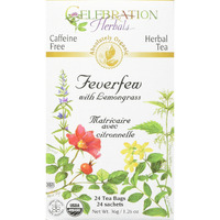Celebration Herbals Feverfew Lemongrass Tea Organic 24 Tb