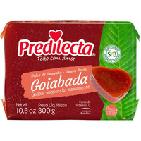 Predilecta Sweet Guava Paste 10.58 Oz| Goiabada Predilecta 300G | Brazilian Sweet | Original Farm Recipe, Fruity Texture (1 Pack)