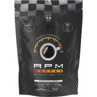 1Lb Rpm Brazil Cerrado Premium Coffee, Standard Caffeine - Supercharged Flavor, Medium-Dark Roast, 100% Arabica Beans, Low Acidity