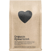 Organic Spearmint, 45-60 Servings, Eco-Conscious Zip Pouch, Caffeine Free, Pure Loose Leaf Tea Grown In America, 5 Ounce (Medium)