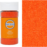 Mystic Sprinkles Solid Color Nonpareils 3.8Oz Bottle (Only Orange)