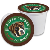 Boxer Coffee 52 Count Decaf Colombian Swiss Water Process Single-Serve Cups Pods Specialty Grade Gourmet Artisan Coffee, Keurig K-Cup 2.0 Compatible