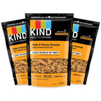 Kind Healthy Grains Clusters, Oats & Honey, Healthy Snacks, Gluten Free, 10G Protein, 3 Count