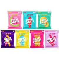 Smartsweets Variety Pack, Candy With Low Sugar & Calorie, Healthy Snacks For Kids & Adults - 1.8Oz (Pack Of 7)