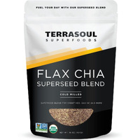Terrasoul Superfoods Organic Flax Chia Blend, 16 Oz - Superseed Boost For Energy & Wellness