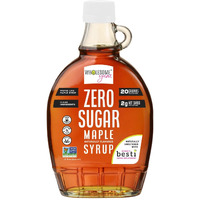 Wholesome Yum Zero Sugar Maple Syrup (Keto Maple Syrup) With Monk Fruit & Allulose - Natural Sugar Free Pancake Syrup - Non Gmo, Low Carb, Gluten Free, Vegan, No Aftertaste (12 Fl Oz)