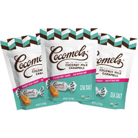 Cocomels Sea Salt Coconut Milk Caramels, 3.5 Oz, 3 Pack, Dairy Free, Vegan, Organic