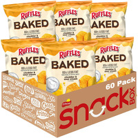 Baked, Ruffles Cheddar & Sour Cream, 0.8 Ounce (Pack Of 60)