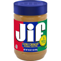 Jif Extra Crunchy Peanut Butter, 16 Ounces (Pack Of 12)
