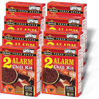 Wick Fowler's 2-Alarm Chili Kit, Texas Style Chili Seasoning Mix With Individual Packs Of Spices, 3.3Oz Box (Pack Of 8)