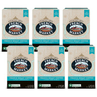 French Market Vieux Carr   Blend French Roast Single Serve Coffee Pods, 12Ct Box (Pack Of 6)