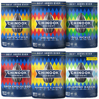 Chinook Seedery Roasted Jumbo Sunflower Seeds - Keto Snacks Sampler - Best For Snack Packs - Gluten Free, Non Gmo Snack Food Gifts - 4 Ounce (Pack Of 6) - 6 Flavor Sampler Pack