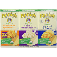 Annie's Organic Mac & Cheese Variety Pack (6 Ounce Box, 12 Count)