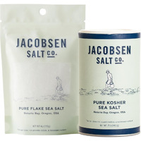 Jacobsen Salt Co. Sea Salt Variety Pack - Salt Flakes, Coarse, Non-Iodized, Made In Usa, Steak Seasoning, Gourmet, Real Salt Flakes, Kosher - 16 Oz