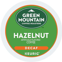 Green Mountain Coffee Roasters Hazelnut Decaf, Single-Serve Keurig K-Cup Pods, Flavored Light Roast Coffee, 48 Count (Pack Of 1)