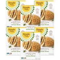 Simple Mills Almond Flour Baking Mix, Artisan Bread Mix - Gluten Free, Plant Based, Paleo Friendly, 10.4 Ounce (Pack Of 6)