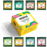 Handpick, Tea Bags Sampler Assortment Variety Pack Gift Box 8 Flavors, 40 Tea Bags - Perfect Variety | English Breakfast, Green, Black, Herbal & More