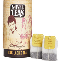 Novel Teas Book Lover's Tea Contains 20 Teabags Individually Tagged With Literary Quotes From The World Over, Made With The Finest English Breakfast Tea, For The Book Lover