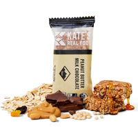 Kates Real Food Organic Granola Bars - Peanut Butter Milk Chocolate (2.2 Oz, Pack Of 12) - Organic Energy Bars Made With Gluten Free Oats - Non Gmo, Soy Free, Whole Grains, And All Natural - Healthy Snacks
