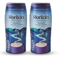 Horlicks Malted Milk Powder 400 Gram (Pack Of 2 Jars) - Made In England For Malt - Creamy, Malty Taste - Free From Artificial Colors, Sweeteners, And Preservatives