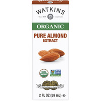 Watkins Organic Almond Extract, No Artificial Colors Or Flavors, Kosher, Usda Certified Organic, Gluten Free & Non-Gmo, 2 Fluid Ounce (Pack Of 12)