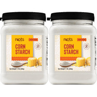 Roots Circle 100% Pure Corn Starch | 2 [17Oz] Airtight Containers | All Natural Thickener For Soups, Stews, Gravy, Baking Pies, Puddings & Cakes | Gluten-Free, Non-Gmo, Vegan, Kosher, Food-Grade