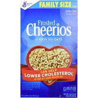 Cheerios Frosted Breakfast Cereal With Oats, Gluten Free, 18.4 Oz (Pack Of 7)