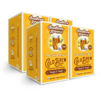 Southern Breeze Cold Brew Sweet Tea Half And Half Iced Tea With Black Tea And Zero Carbs Zero Sugar, 20 Individually Wrapped Tea Bags, Pack Of 4