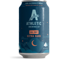 Athletic Brewing Company Craft Non-Alcoholic Beer - 12 Pack X 12 Fl Oz Cans - All Out Extra Dark - Low-Calorie, Award Winning - Delicate Coffee And Bittersweet Chocolate Notes