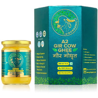 Girorganic Grass Fed A2 Ghee | Clarified Butter (16 Oz) - Unsalted Gir Cow Ghee Butter - Organic Ghee Oil - Pasture Raised, Lactose-Free 16 Oz