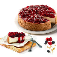 David's Cookies Strawberry Cheesecake 10"" - Delicious Gourmet Food Dessert Made With Fresh Ingredients - Great For Sharing, Surprise Gift For Your Friends And Family