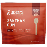 Judee's Xanthan Gum - 7.5 Lb Bulk - Baking Supplies - Delicious And 100% Gluten-Free - Great For Keto Syrups, Soups, And Sauces - Enhances Texture And Thickens Dough And Baked Goods