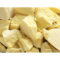 Caribbean Coastal Delights Pure Raw Cocoa Butter - Fresh Scent, 1 Lb, All Skin Types & Tones
