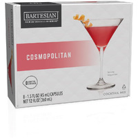 Bartesian Cosmopolitan Cocktail Mixer Capsules, Pack Of 8 Cocktail Capsules, For Bartesian Premium Cocktail Maker (55419)