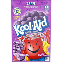 Kool-Aid Grape Unsweetened Soft Drink Mix, 0.14 Ounce (Pack Of 50)