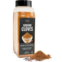 Fresh Finest Ground Clove 16.4Oz - Premium Quality Ground Cloves - All-Natural, Non-Gmo, Gluten-Free, Kosher - Perfect For Baking, Cooking, And Beverages