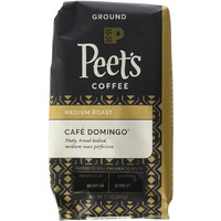Peet's Coffee Caf   Domingo, Medium Roast Ground Coffee, 12 Ounce Bags (Pack Of 2) Smoothly Sweet, Balanced, & Bright Medium Roast Blend Of Latin American Coffees, With A Crisp, Clean Finish