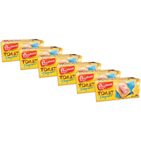 Bauducco Original Toast - Delicious, Light & Crispy Toasted Bread - Ready-To-Eat Breakfast Toast & Sandwich Bread - No Artificial Flavors - 30 Oz (Pack Of 6)