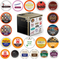 Perfect Samplers Dark Roast Coffee Pods Variety Pack, Strong Bold Coffee & Dark Roast Blends, Dark Roast Coffee Pods For Keurig K Cups Machines, Coffee Sampler 20 Count