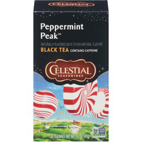 Celestial Seasonings Black Tea, Peppermint Peak, 20 Count (Pack Of 6) (Packaging May Vary)